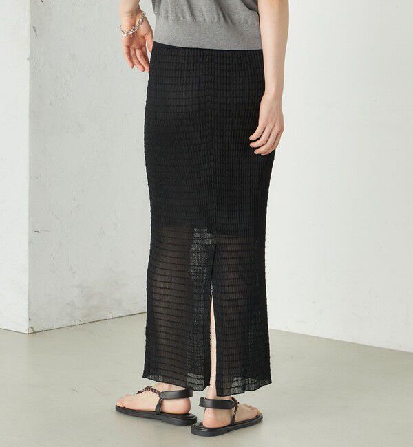 SHIPS for women「《予約》Wai＋:ジャカード シアー スカート」|スカート|