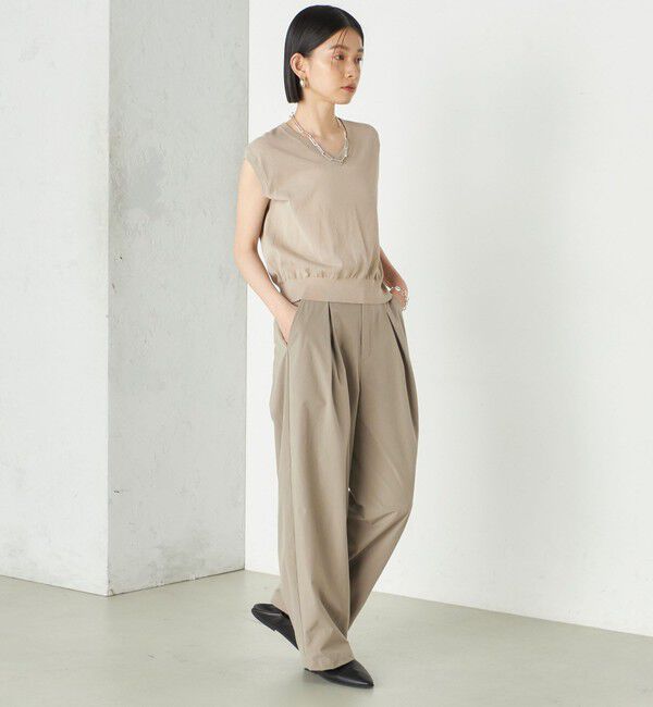 SHIPS for women「Wai＋:〈手洗い可能〉2タック スラックス」|スラックス|