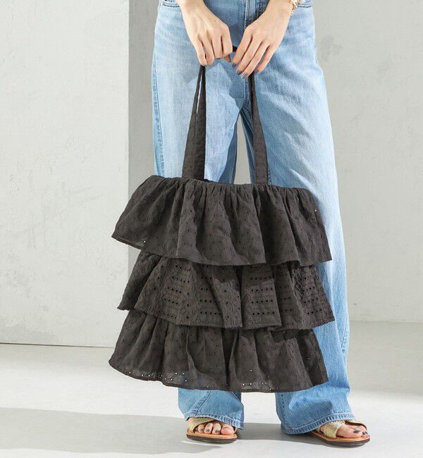 SHIPS for women「RAJAT:シフリー 刺繍 トート」|トートバッグ|ブラック