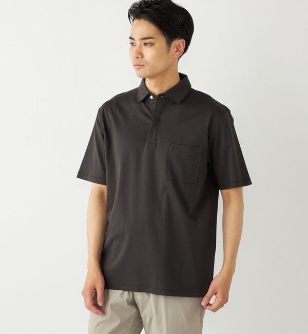 SHIPS Colors 「SHIPS Colors:〈接触冷感・抗菌防臭〉シルケット スムース ポロシャツ」|ポロシャツ|