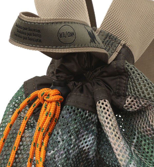 SHIPS any「WEEKENDER: メッシュ リアルツリーカモ プリント ポケット バックパック」|リュック|