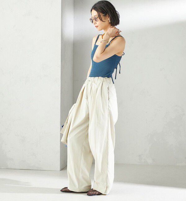 SHIPS for women「maroba:＜手洗い可能＞ドロスト ラッシュ パンツ」|その他|