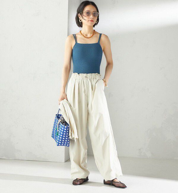 SHIPS for women「maroba:＜手洗い可能＞ドロスト ラッシュ パンツ」|その他|