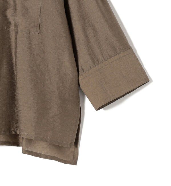 SHIPS for women「〈手洗い可能〉シアー シルク混 オープンカラー シャツ」|シャツ・ブラウス|