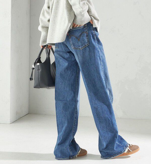 SHIPS for women「Levi&rsquo;s:RIBCAGE WIDE LEG」|デニム|