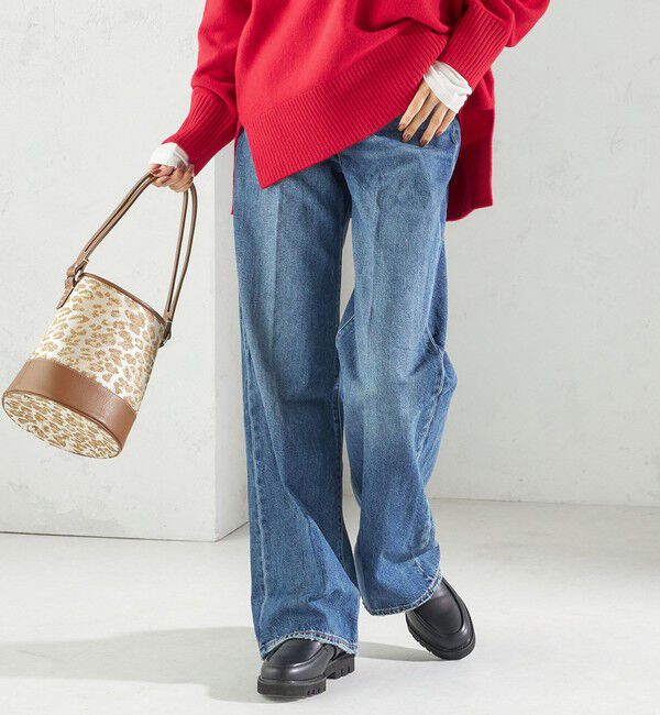 SHIPS for women「Levi&rsquo;s:RIBCAGE WIDE LEG」|デニム|