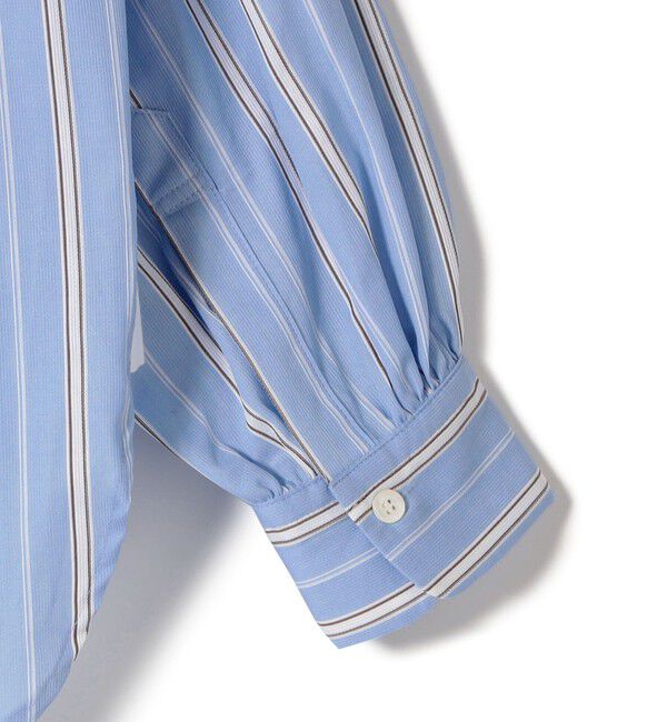 SHIPS for women「SHIPS Primary Navy Label:〈手洗い可能〉SOMELOS ストライプ シャツ」|シャツ・ブラウス|