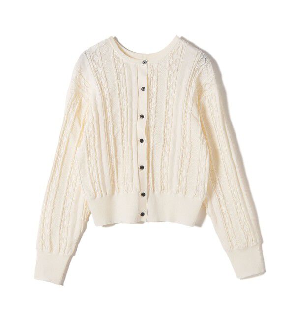 SHIPS for women「【WEB限定】〈手洗い可能〉レース 編み 2WAY カーディガン」|カーディガン|