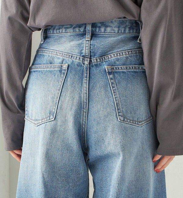 SHIPS for women「【SHIPS別注】BIT BLUE:バレル レック デニム パンツ」|デニム|