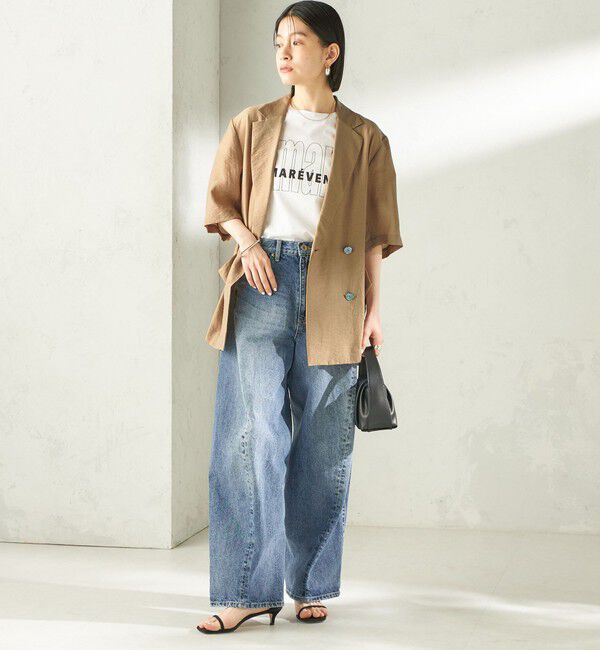 SHIPS for women「【SHIPS別注】BIT BLUE:バレル レック デニム パンツ」|デニム|