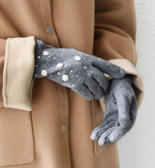 SHIPS for women「ビジュー グローブ」|手袋|