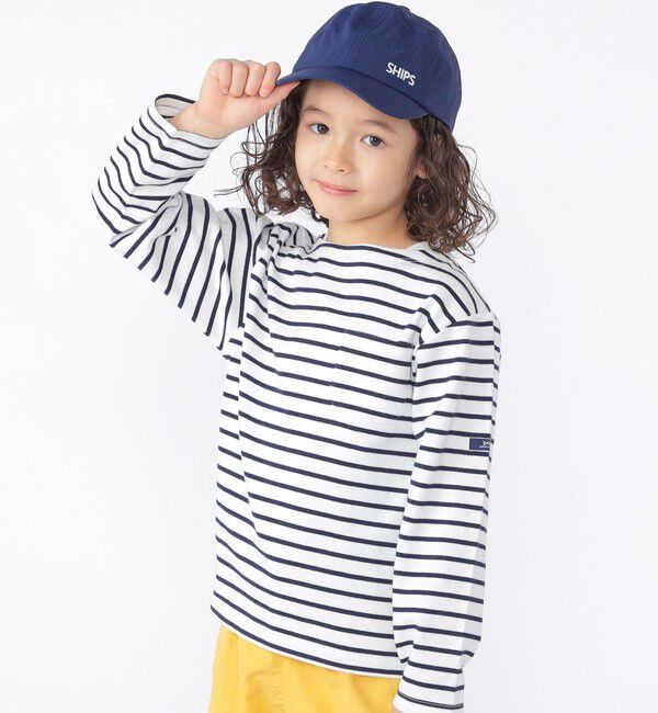 SHIPS KIDS「SHIPS KIDS:100～130cm /ボーダー ロングスリーブTシャツ」|Tシャツ・カットソー|