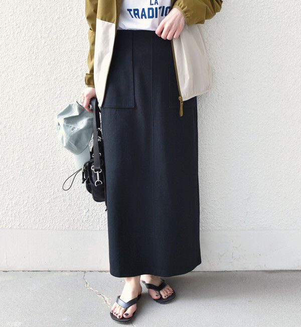 SHIPS Colors 「SHIPS Colors:〈手洗い可能〉リブ ダンボール タイト スカート」|タイト|