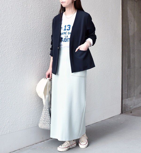 SHIPS Colors 「SHIPS Colors:〈手洗い可能〉リブ ダンボール タイト スカート」|タイト|