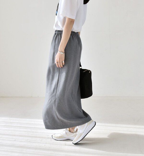 quaranciel「quaranciel:〈洗濯機可能〉Vネック ブラウス & Iライン スカート セットアップ」|ワンピース|