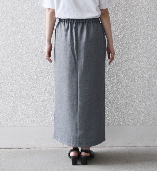 quaranciel「quaranciel:〈洗濯機可能〉Vネック ブラウス & Iライン スカート セットアップ」|ワンピース|