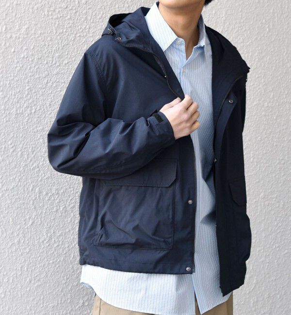 SHIPS any「SHIPS any:〈撥水加工〉タスラン SOLOTEX(R) ショート マウンテンパーカー 26SS◇」|ブルゾン・スタジャン|ネイビー