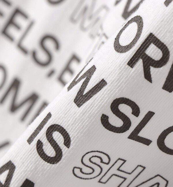 SHIPS for women「【WEB限定】バック タック ショート スリーブ ロゴ プリント TEE」|Tシャツ・カットソー|