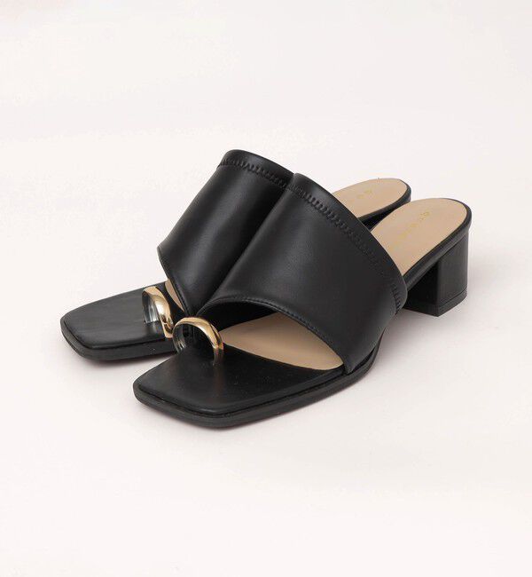 quaranciel「quaranciel: トゥリング メタル ヒール サンダル」|サンダル|