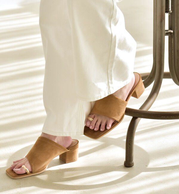 quaranciel「quaranciel: トゥリング メタル ヒール サンダル」|サンダル|