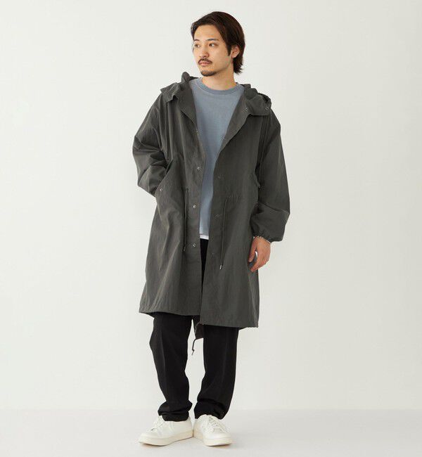 SHIPS Colors 「【SHIPS Colors別注】Rain-Stuff:〈撥水・洗濯機可能〉フード コート◇」|ミリタリー・モッズコート|