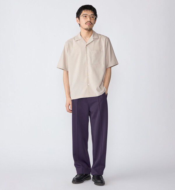 SHIPS「SHIPS: 〈MADE IN JAPAN〉Reflax(R) 5スリーブ オープンカラー シャツ」|シャツ・ブラウス|