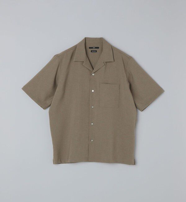 SHIPS「SHIPS: 〈MADE IN JAPAN〉Reflax(R) 5スリーブ オープンカラー シャツ」|シャツ・ブラウス|