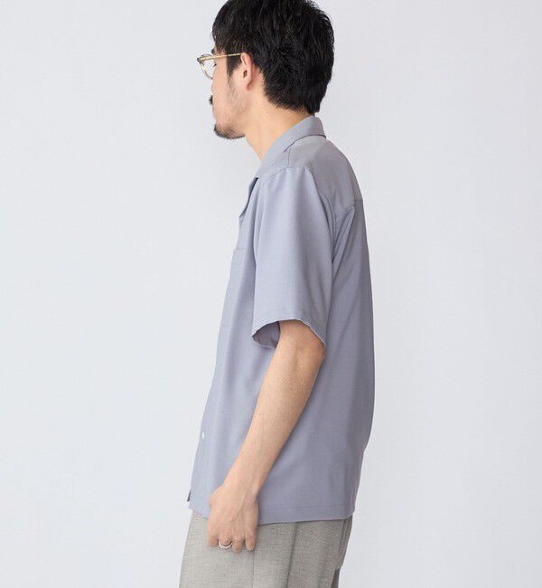 SHIPS「SHIPS: 〈MADE IN JAPAN〉Reflax(R) 5スリーブ オープンカラー シャツ」|シャツ・ブラウス|