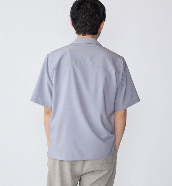 SHIPS「SHIPS: 〈MADE IN JAPAN〉Reflax(R) 5スリーブ オープンカラー シャツ」|シャツ・ブラウス|