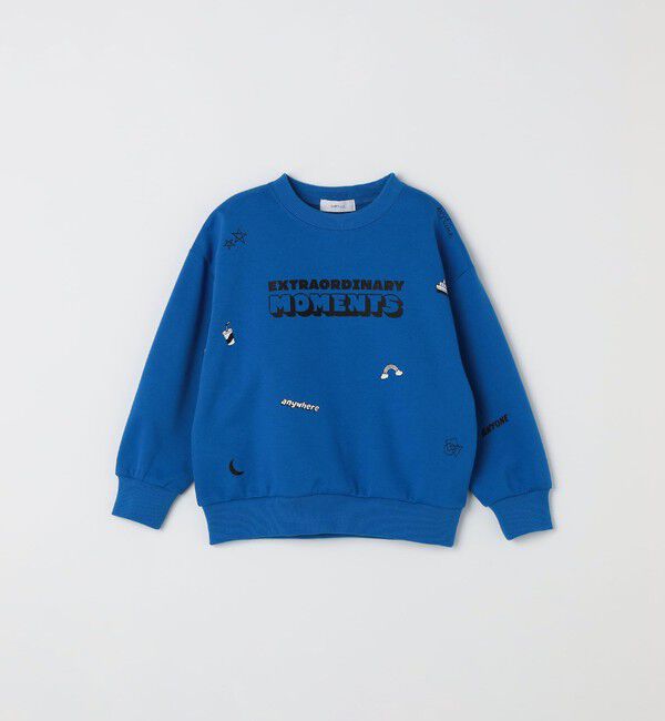 SHIPS any「SHIPS any:〈洗濯機可能〉ポンチ デザイン クルーネック プルオーバー <KIDS>」|スウェット・ジャージ|ブルー