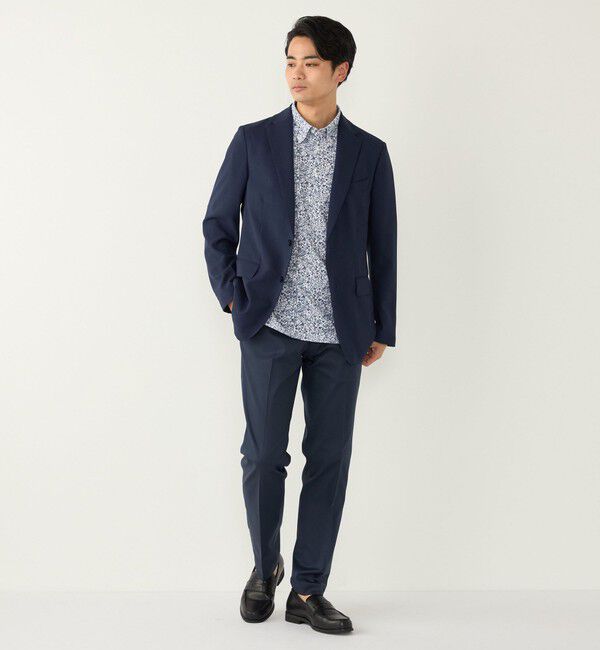 SHIPS Colors 「SHIPS Colors:〈吸水速乾〉カノコ プリント ボタンダウン ポロシャツ」|ポロシャツ|