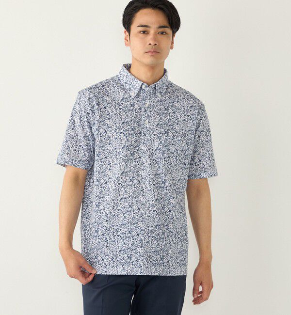SHIPS Colors 「SHIPS Colors:〈吸水速乾〉カノコ プリント ボタンダウン ポロシャツ」|ポロシャツ|