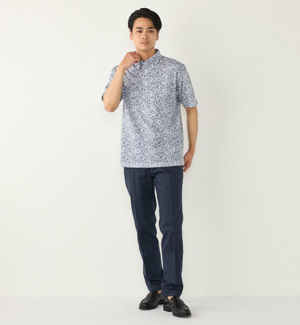 SHIPS Colors 「SHIPS Colors:〈吸水速乾〉カノコ プリント ボタンダウン ポロシャツ」|ポロシャツ|