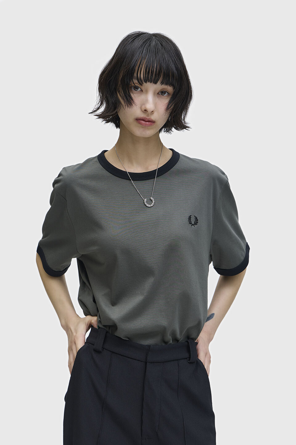 FRED PERRY 「Ringer T-Shirt」|Tシャツ・カットソー|FD GREEN / BK