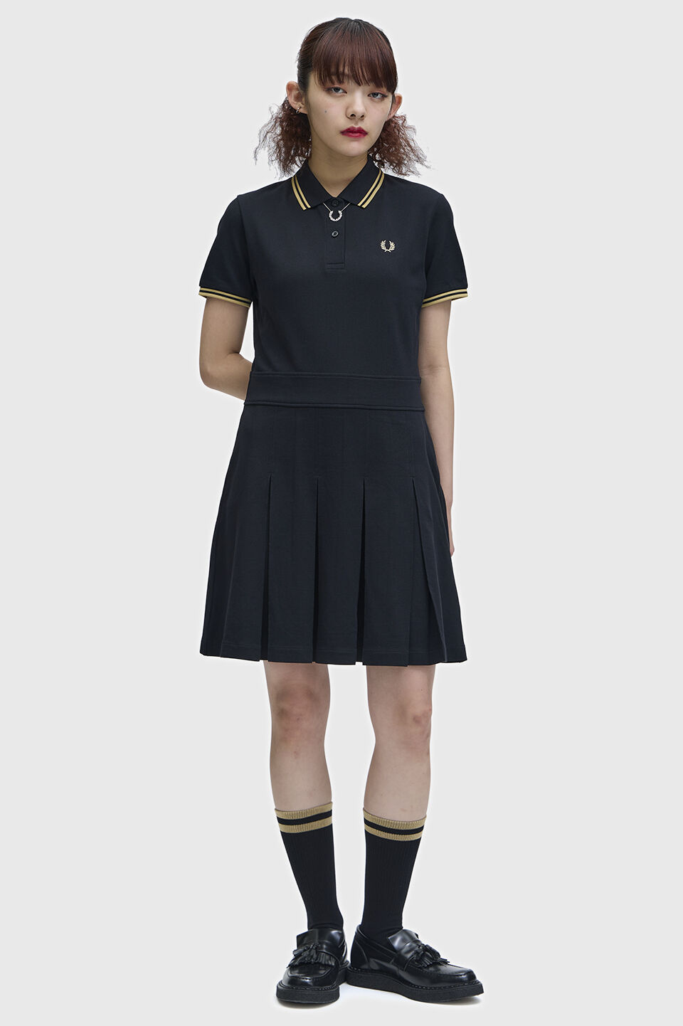 FRED PERRY 「Tipped Pleated Tennis Dress」|ワンピース|