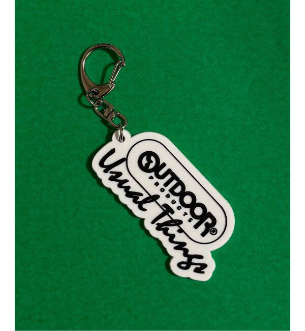 OUTDOOR PRODUCTS Usual Things「ラバー LOGO KEY HOLDER」|キーケース|ホワイト