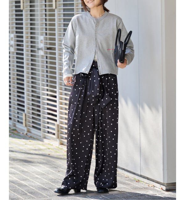 OUTDOOR PRODUCTS Usual Things「ロゴ刺繍コットンクルーネックカーディガン」|カーディガン|