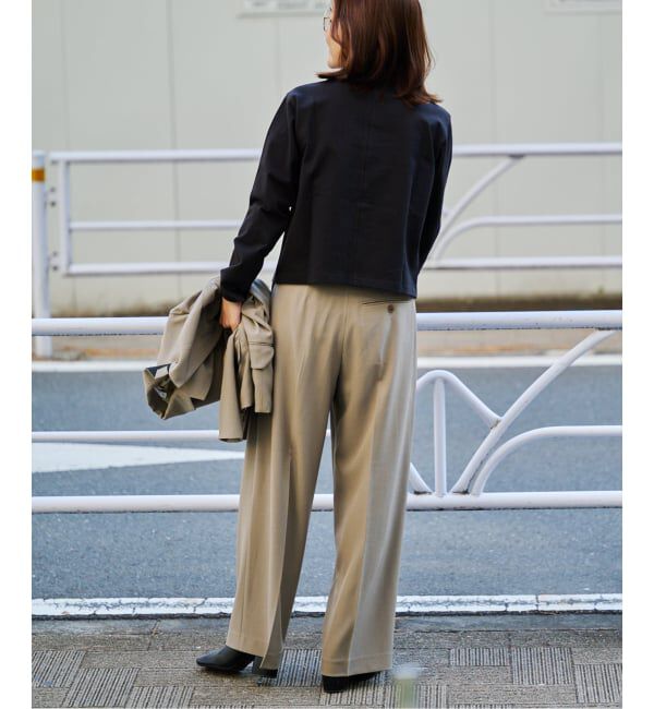 OUTDOOR PRODUCTS Usual Things「ロゴ刺繍コットンクルーネックカーディガン」|カーディガン|