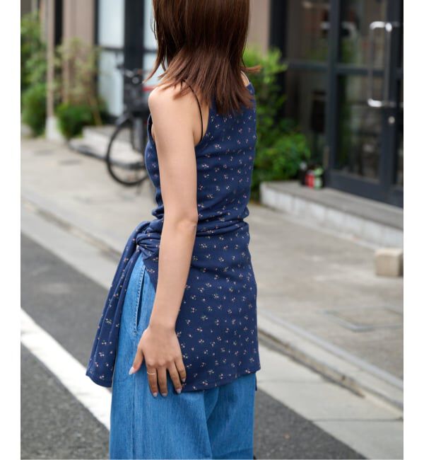 OUTDOOR PRODUCTS Usual Things「《予約》フラワーアイレットリブキャミソール」|キャミソール|