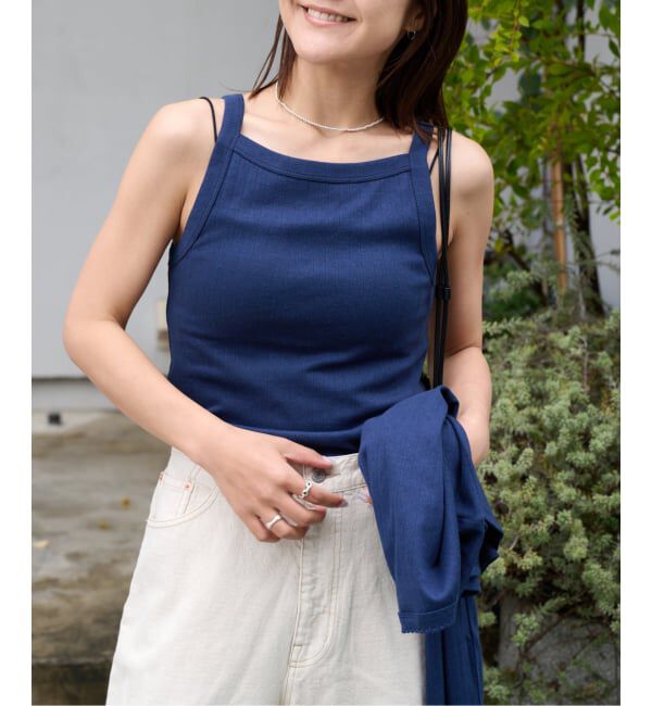 OUTDOOR PRODUCTS Usual Things「《予約》フラワーアイレットリブキャミソール」|キャミソール|