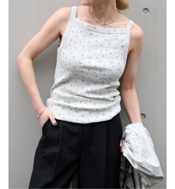 OUTDOOR PRODUCTS Usual Things「《予約》フラワーアイレットリブキャミソール」|キャミソール|