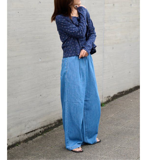 OUTDOOR PRODUCTS Usual Things「《予約》フラワーアイレットリブカーディガン」|カーディガン|