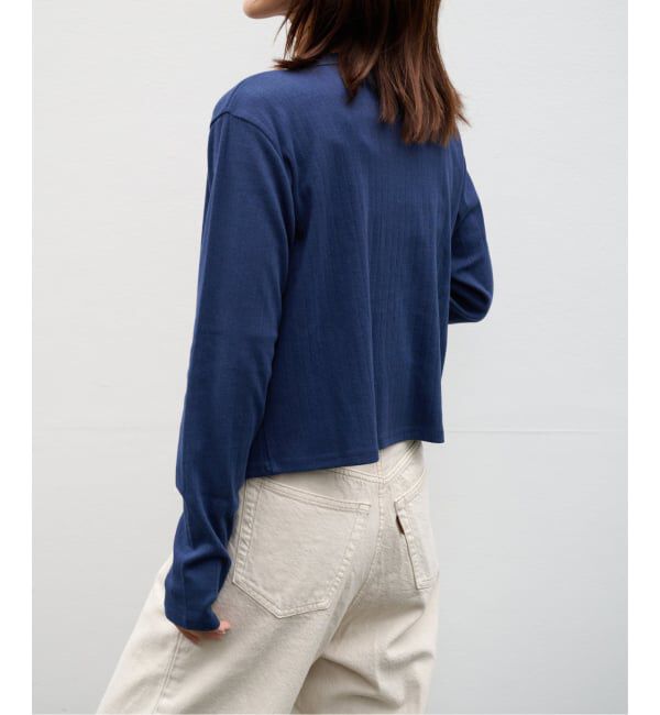 OUTDOOR PRODUCTS Usual Things「《予約》フラワーアイレットリブカーディガン」|カーディガン|