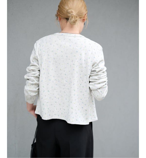 OUTDOOR PRODUCTS Usual Things「《予約》フラワーアイレットリブカーディガン」|カーディガン|