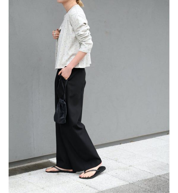 OUTDOOR PRODUCTS Usual Things「《予約》フラワーアイレットリブカーディガン」|カーディガン|