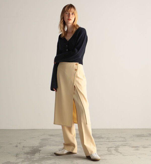 BACCA「ウールレーヨンツイル オーバースカート」|スカート|