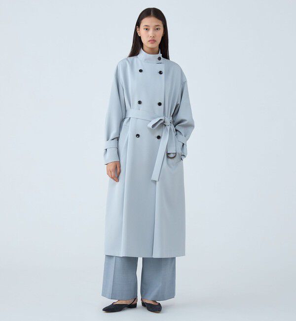 TOMORROWLAND collection「カバートクロス スタンドカラーコート」|トレンチコート|