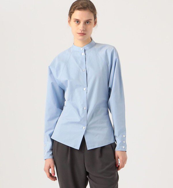 DES PRES「スビンコットンツイル ラグランフィットウエストブラウス」|シャツ・ブラウス|