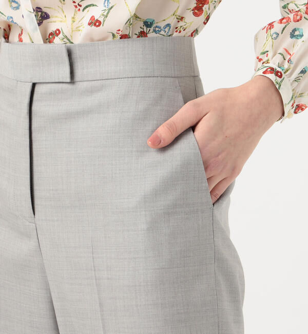 TOMORROWLAND collection「シャイニーピンヘッド ストレートパンツ」|スラックス|