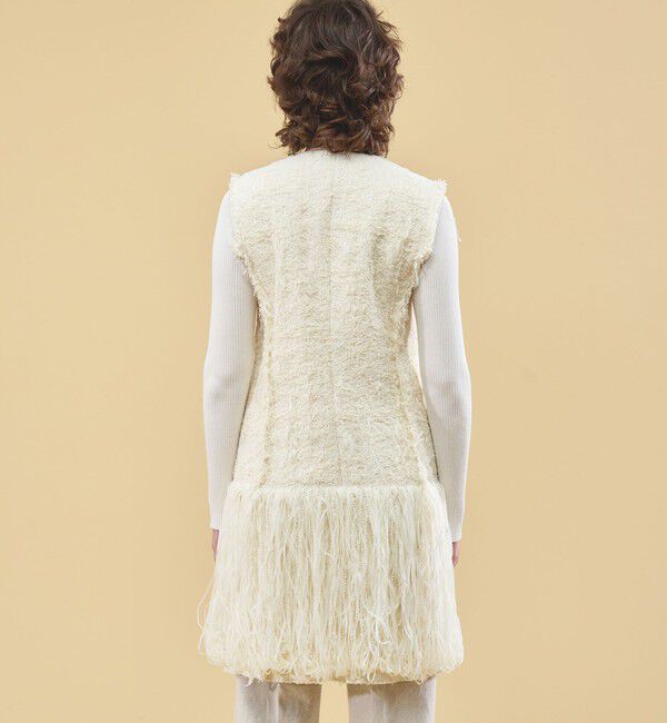 DES PRES「リンジラフツイード ロングジレ」|ベスト・ジレ|